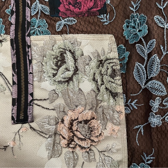 NWOT$298 Beguile Byron Lars Anthropologie Pieced Brocade Tapestry Dress 8P - Picture 10 of 11